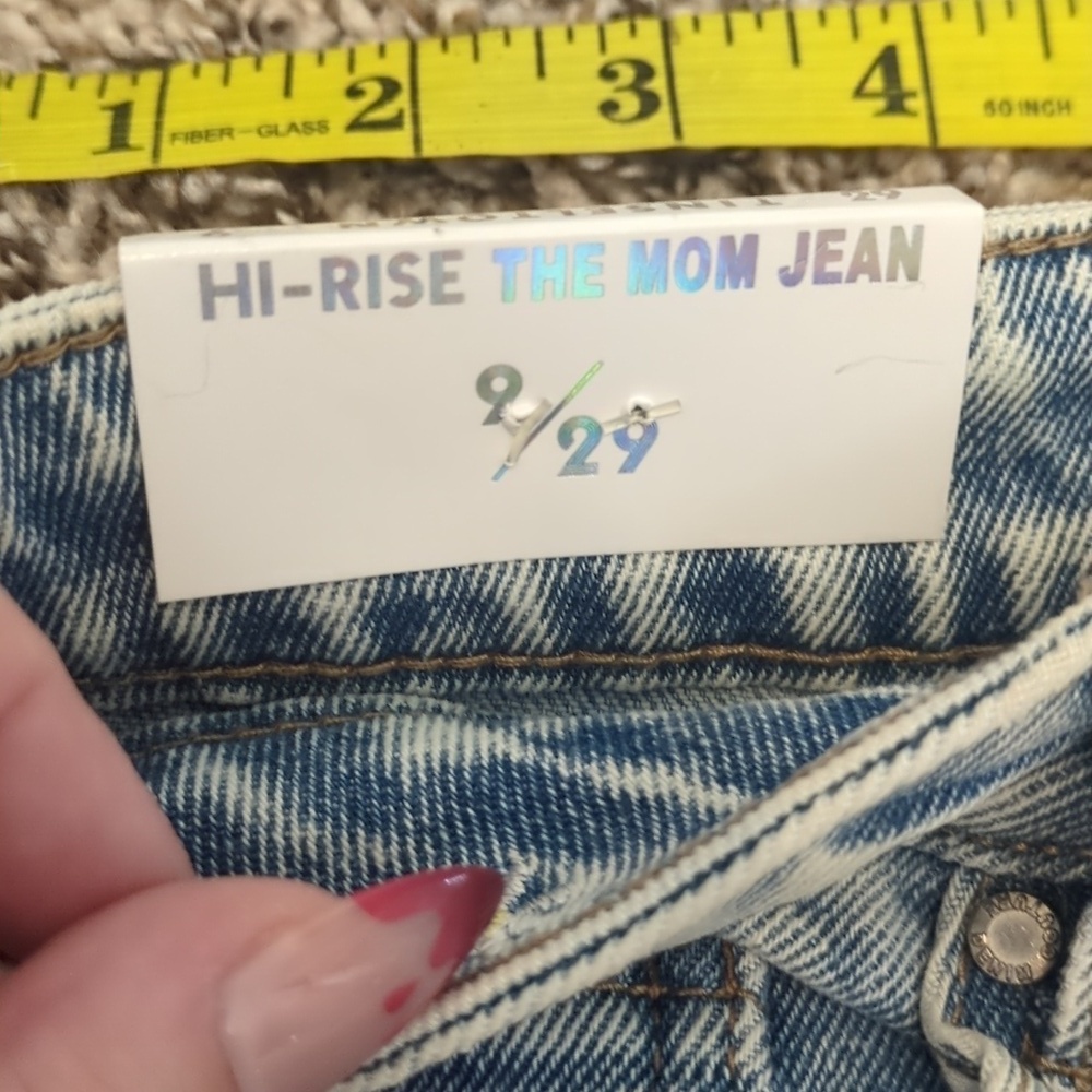 Tinseltown distressed floral embroidered hi-rise the mom jeans - Picture 7 of 13